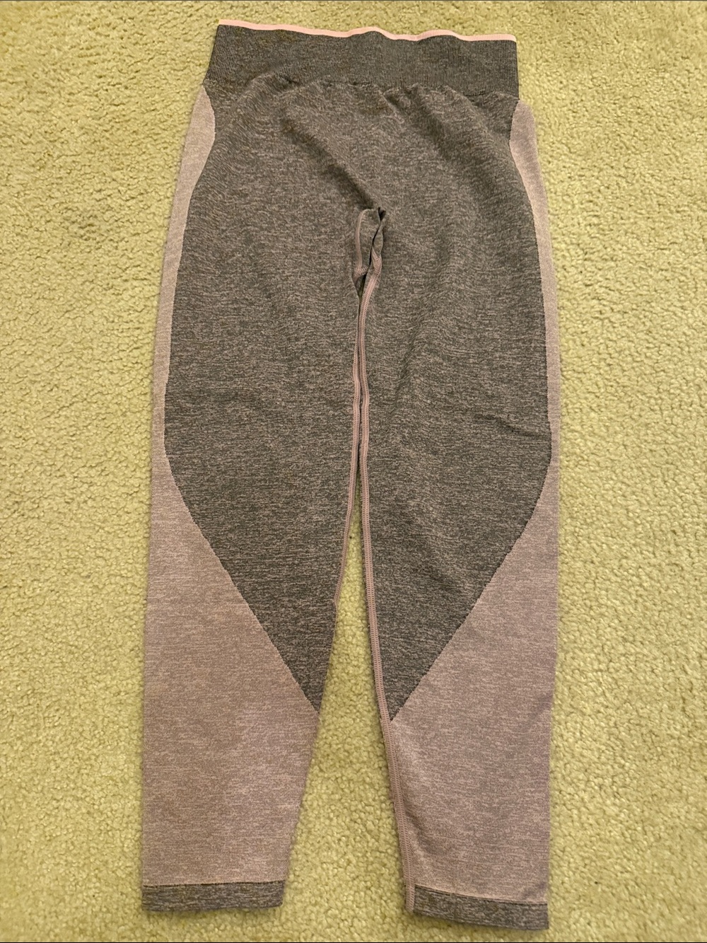 PINK Victoria's Secret Two-Tone Gray and Mauve capris  Leggings